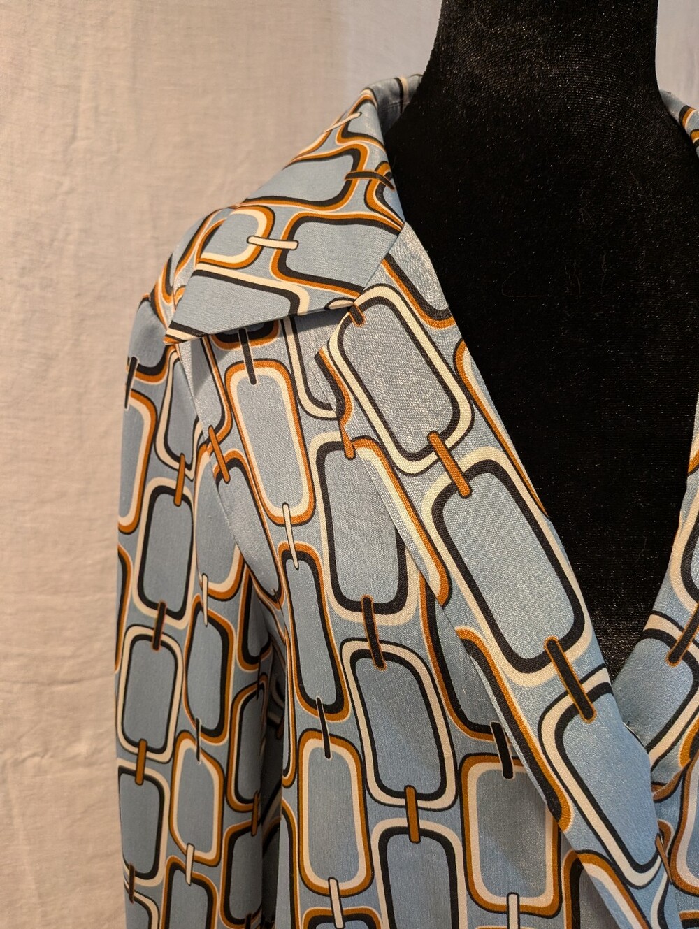 Alexis Reyson Chain Link Print Blouse Size M